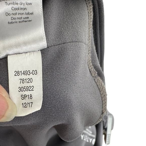 Athleta Womens Colorblock Salutation Leggings Sz Medium Gray White 281493 - Picture 9 of 10